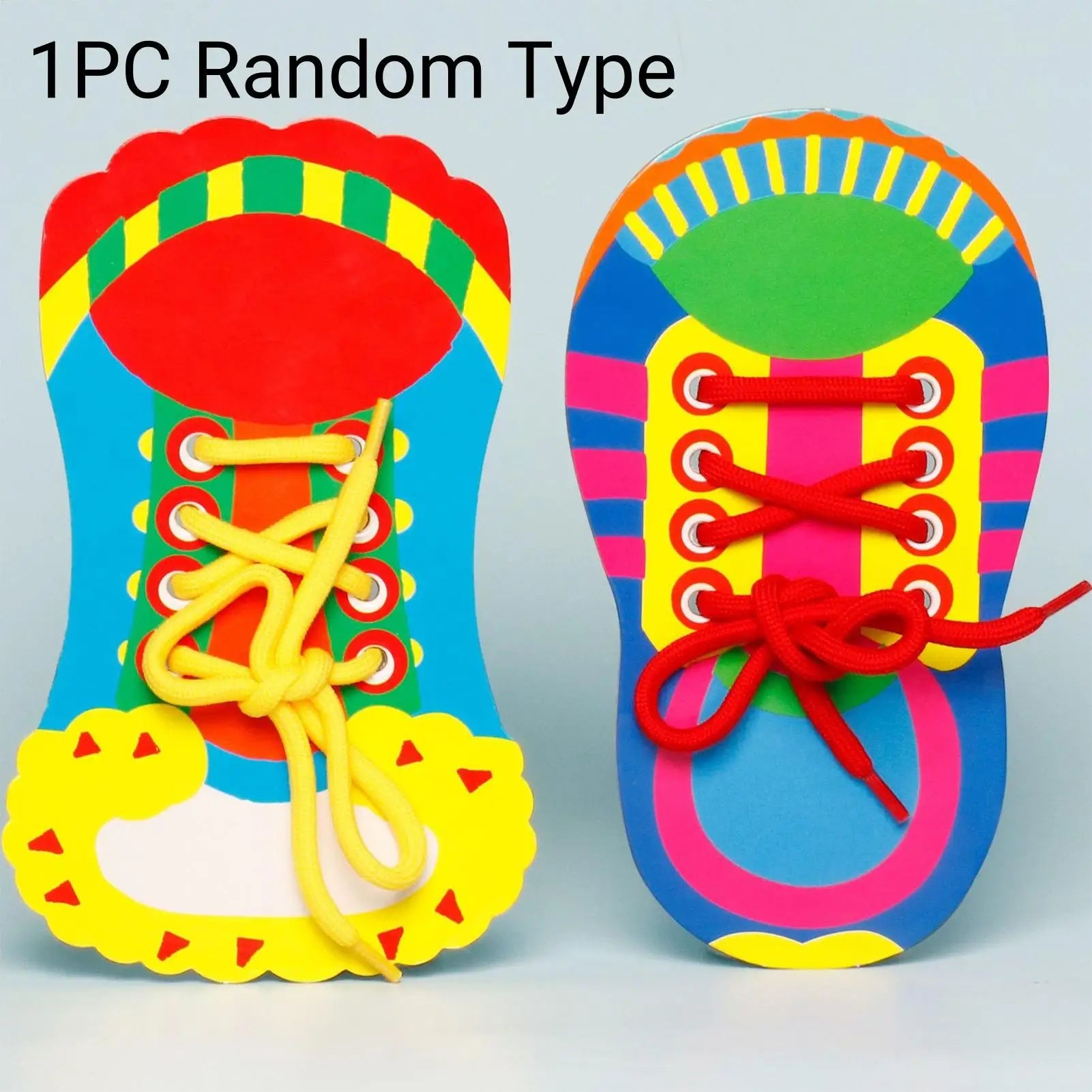 Baby Threading Lacing Toy Learn Tie Shoelaces Kids Fine Motor Skills