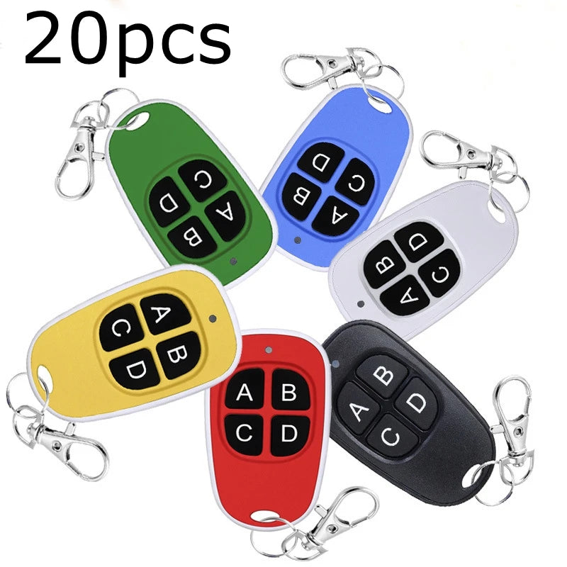 20pcs Remote Control 433mhz Car Key Garage Door Gate Opener Controller Duplicator Clone Cloning Code Zpaxo