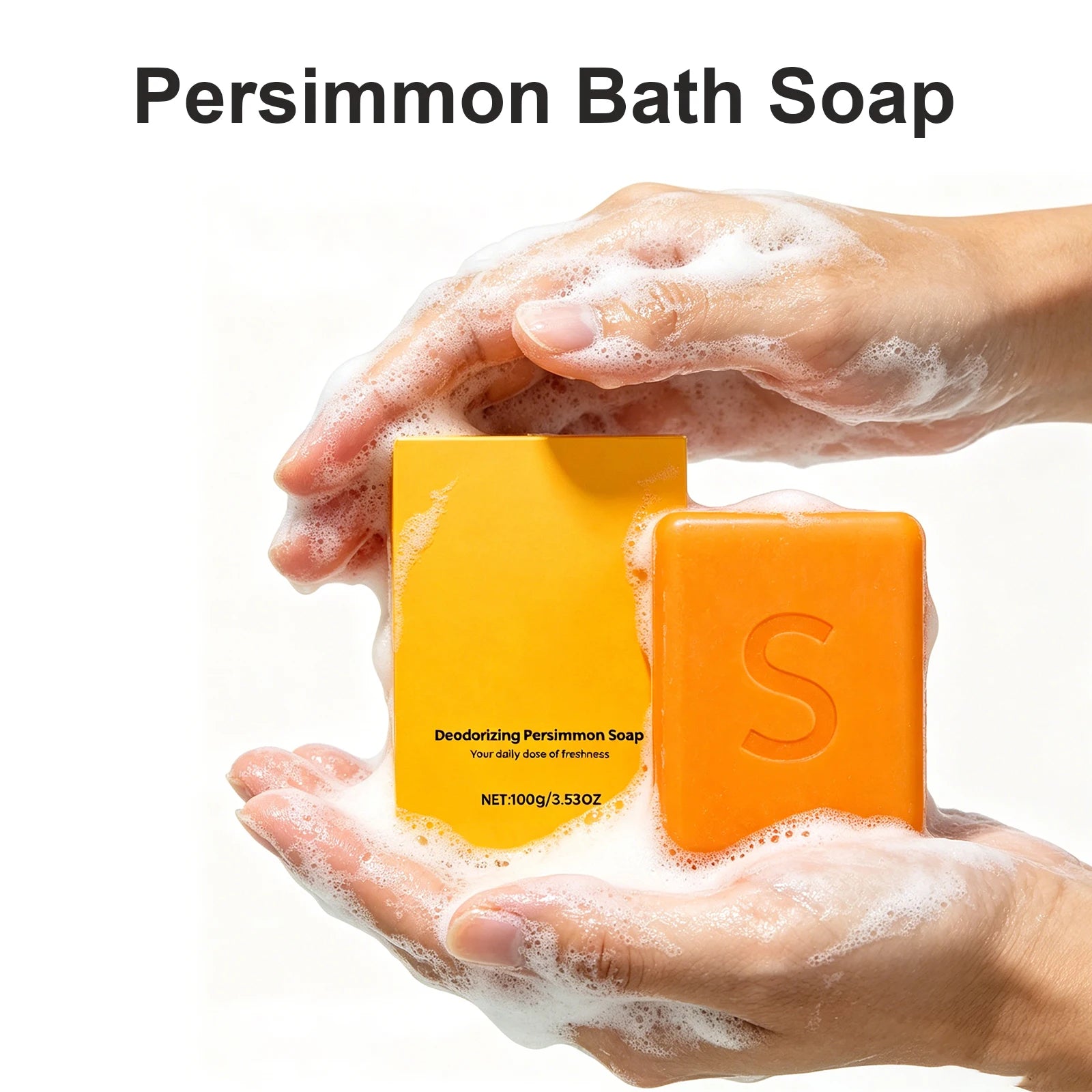 Persimmon Bath Soap – Deep Cleansing & Moisturizing Bar Moisturizing Bar Soap Zpaxo