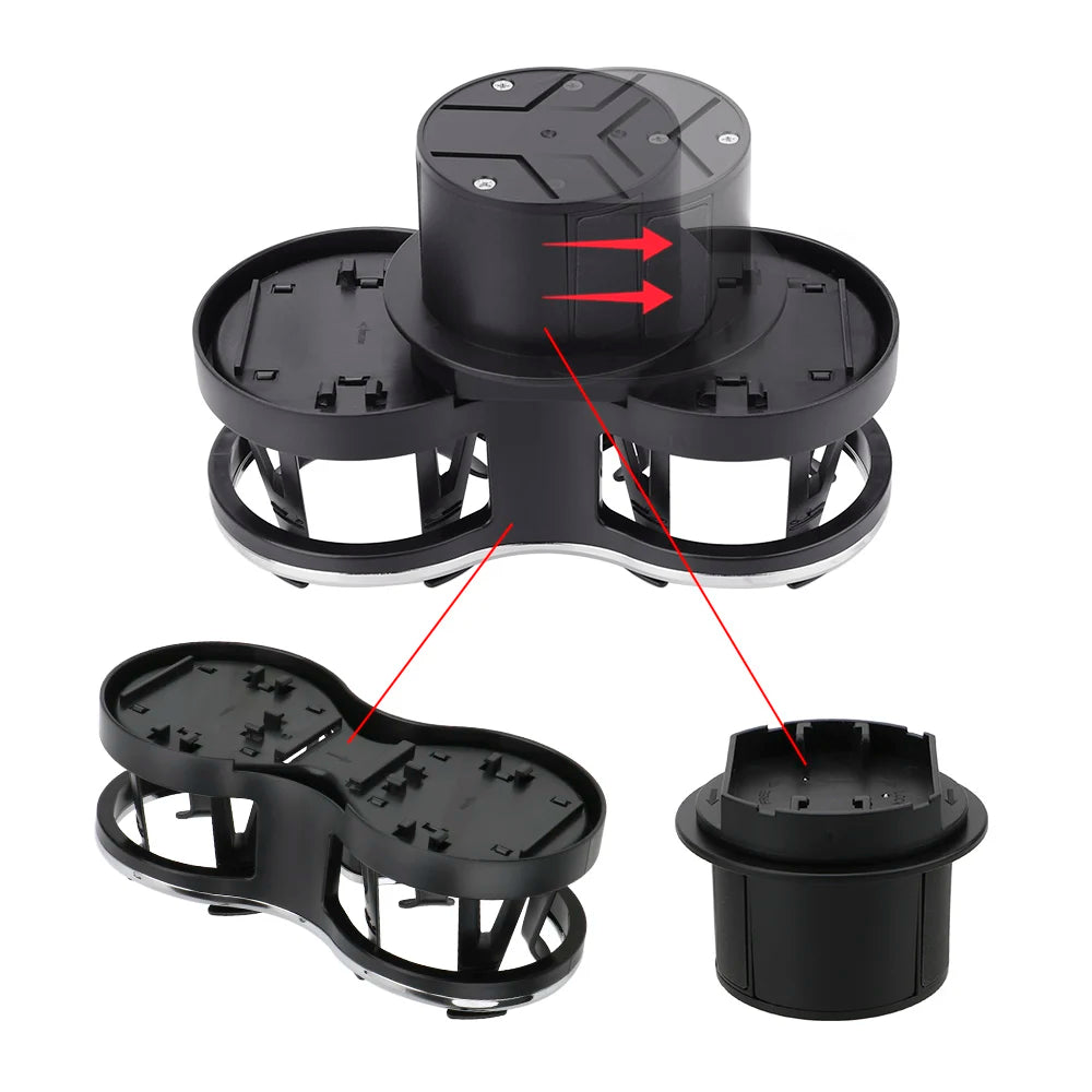 Tea Cup Stand Bracket Glasses Phone Organizer Car Mounted Glass Rack