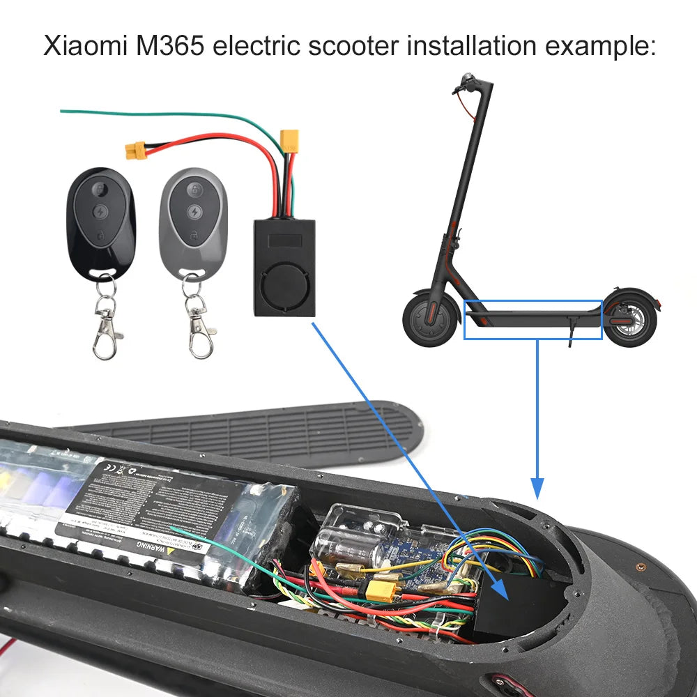 Anti-Theft Remote Control Lound Alarm For Xiaomi M365 1s Pro Pro2 for Ninebot Max G30 G30D Electric Scooter Device Replacement Zpaxo