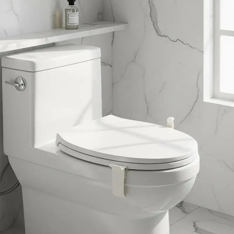 Anti Loose Toilet Seat Stabilizer 1 Touch Lid Handle No Drill Install Zpaxo