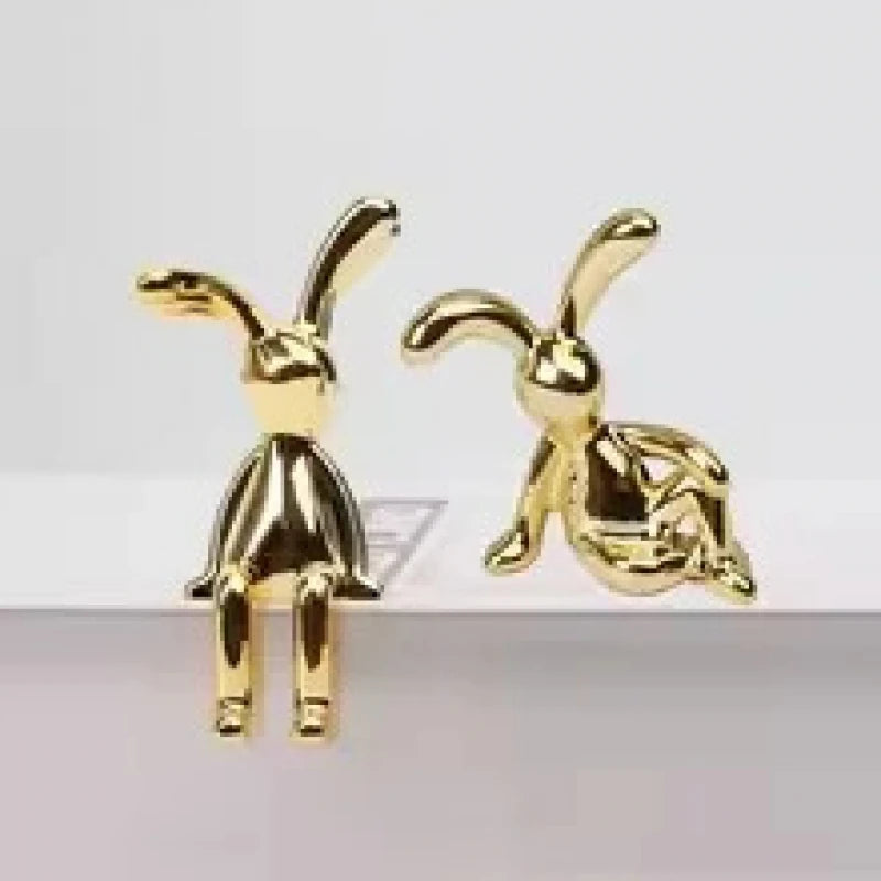 Long Eared Rabbit Creative Ornament 3D DIY Decoration Car Interior