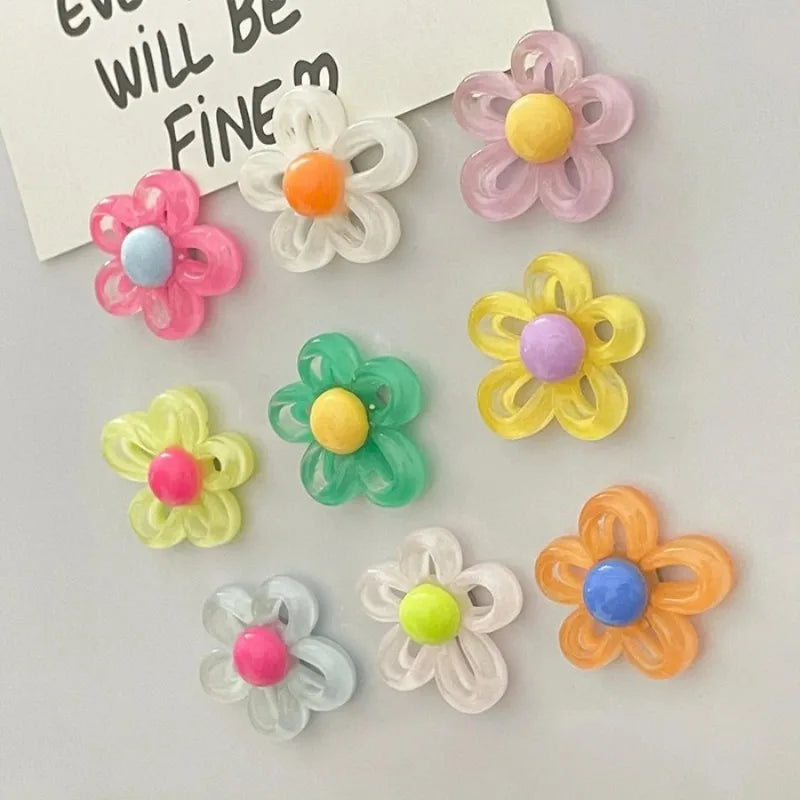 5 Cute Cartoon Flower Refrigerator Magnets Kawaii Kitchen Decor