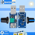 DC 4V-12V 5W XY-FS USB Fan Stepless Speed Regulator Auxiliary Cooling Zpaxo Default Title
