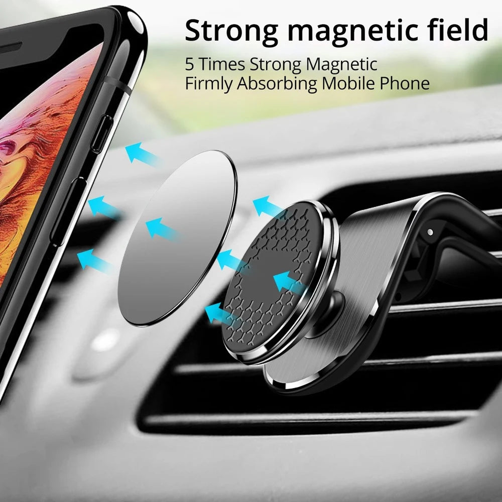 Magnetic Car Phone Holder – Universal Mount for iPhone & Android