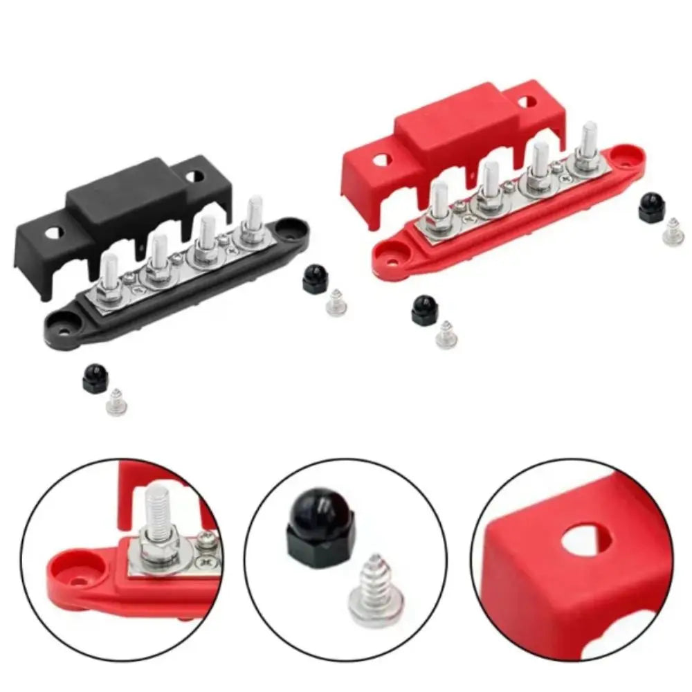 M10 Stud Bus Bar Terminal Block 5 Way Negative Busbar Boat Yacht Zpaxo