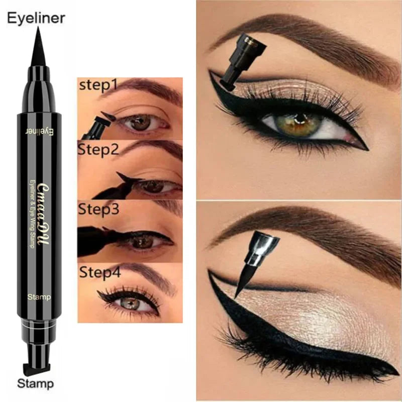 1 Big Seal Stamp Liquid Eyeliner Pen Waterproof Double Head Eyes