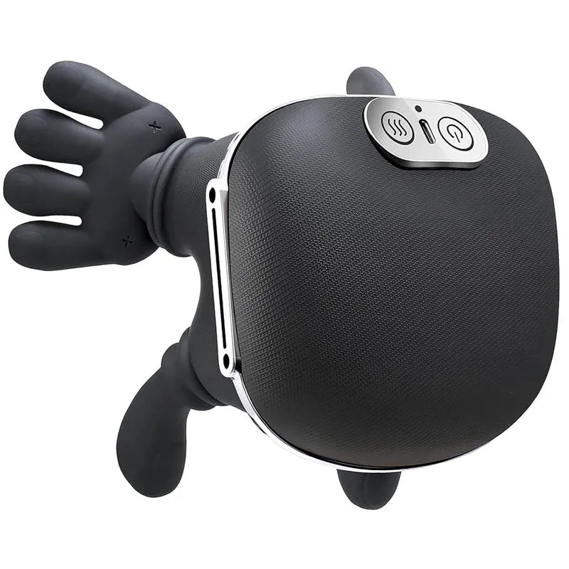 Black 4D Bionic Finger Neck Shoulder Massager Trapezius Cervical
