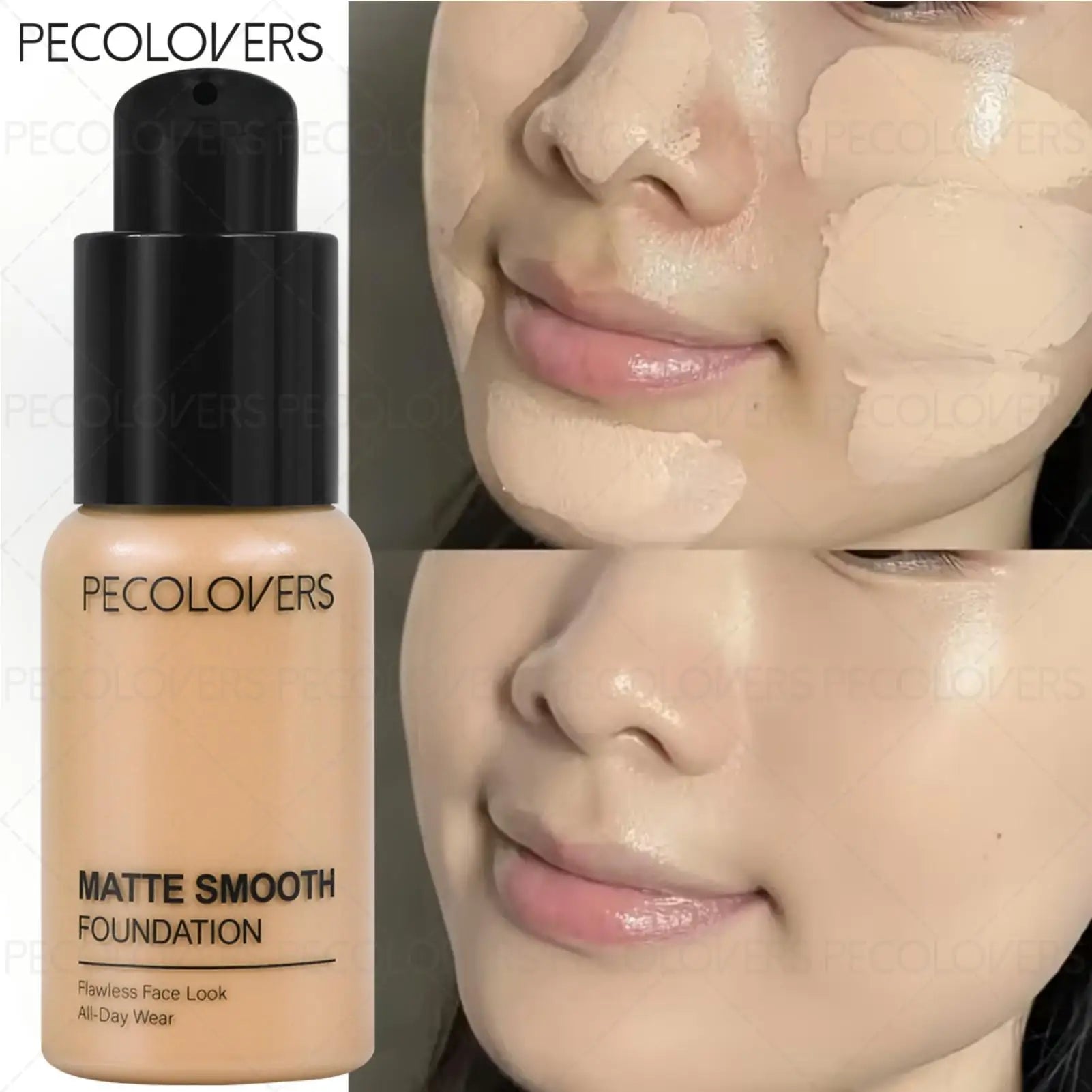 1PC Waterproof Foundation Liquid with Long-Lasting Matte End, Multi Purpose Facial Concealer Cream, Cover Spots Zpaxo