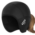 Winter Thermal Cycling Cap Outdoor Under MTB Helmet Liner Fleece Hat Sports Men Bicycle Skiing Beanie Running Hiking Skullcaps Zpaxo Ponytail hole