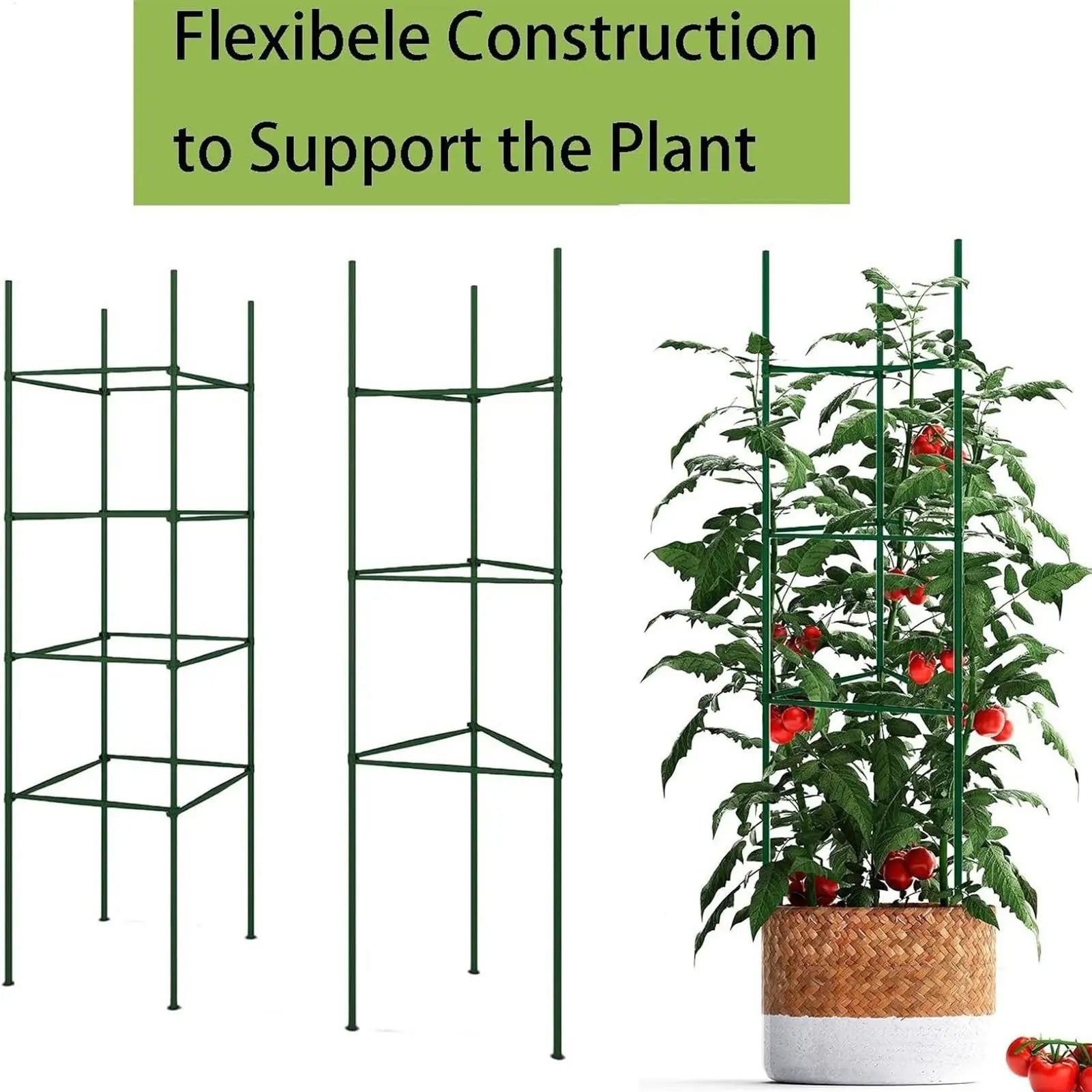 36Pcs Garden Vegetable Stakes Plant Cages To Support Plant Growth Anti Overturning Tomato Cages For Vertical Climbing Of Plants Zpaxo