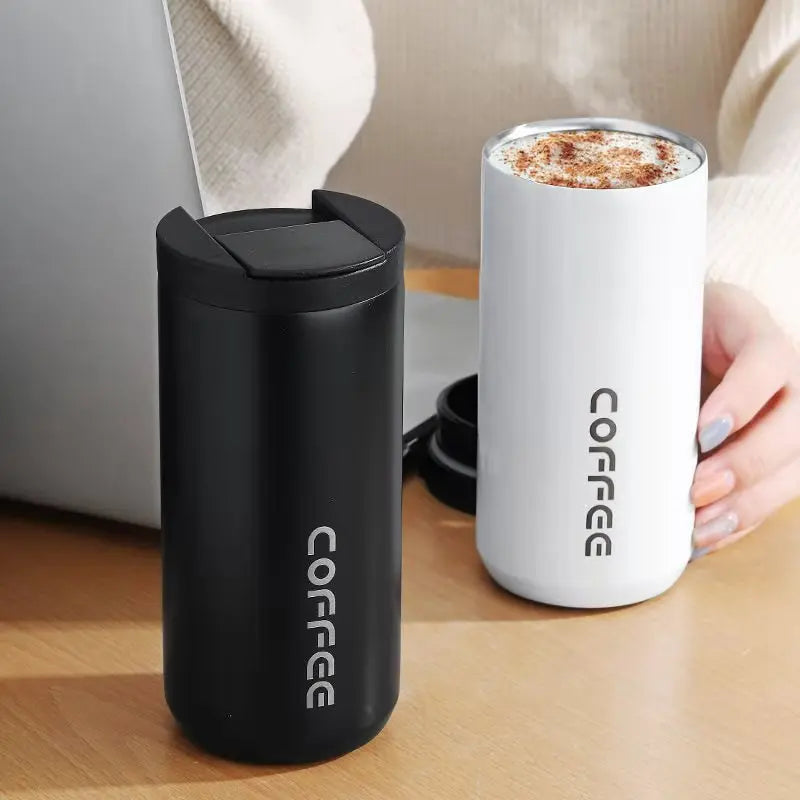 Insulated Coffee Mug Cup Travel Stainless Steel Flask Vacuum