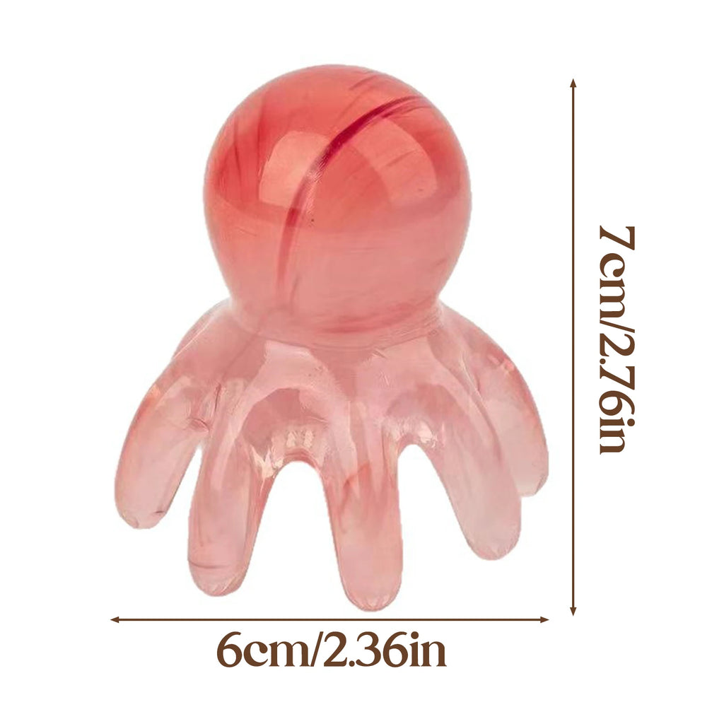 Octopus Shape Scalp Massage Comb 8-Tentacle Head Scratcher Portable