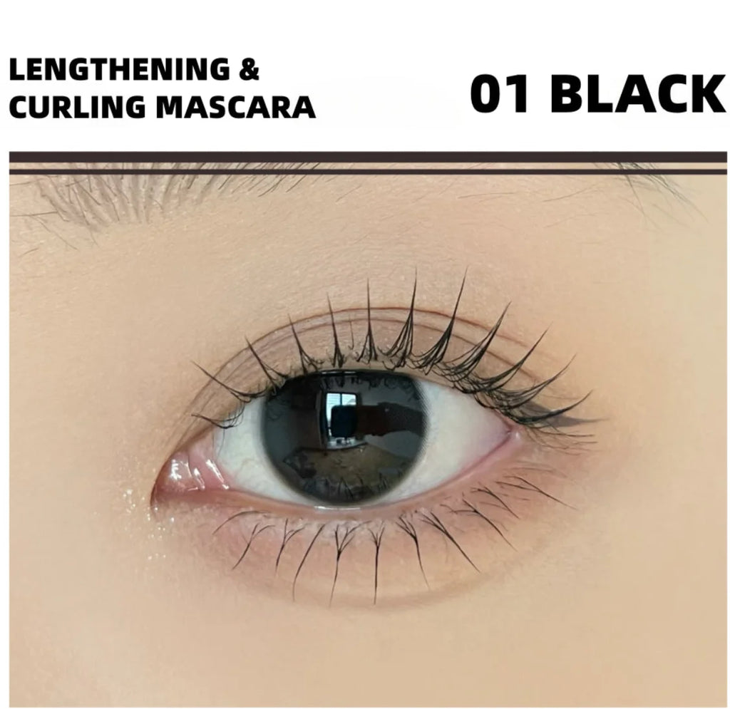 JUDYDOLL Mascara Lengthening And Curling Mascara 6g Curling With Toothed Comb 12H Eye Makeup Cosmetics Zpaxo 01 Black