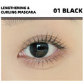 JUDYDOLL Mascara Lengthening And Curling Mascara 6g Curling With Toothed Comb 12H Eye Makeup Cosmetics Zpaxo 01 Black