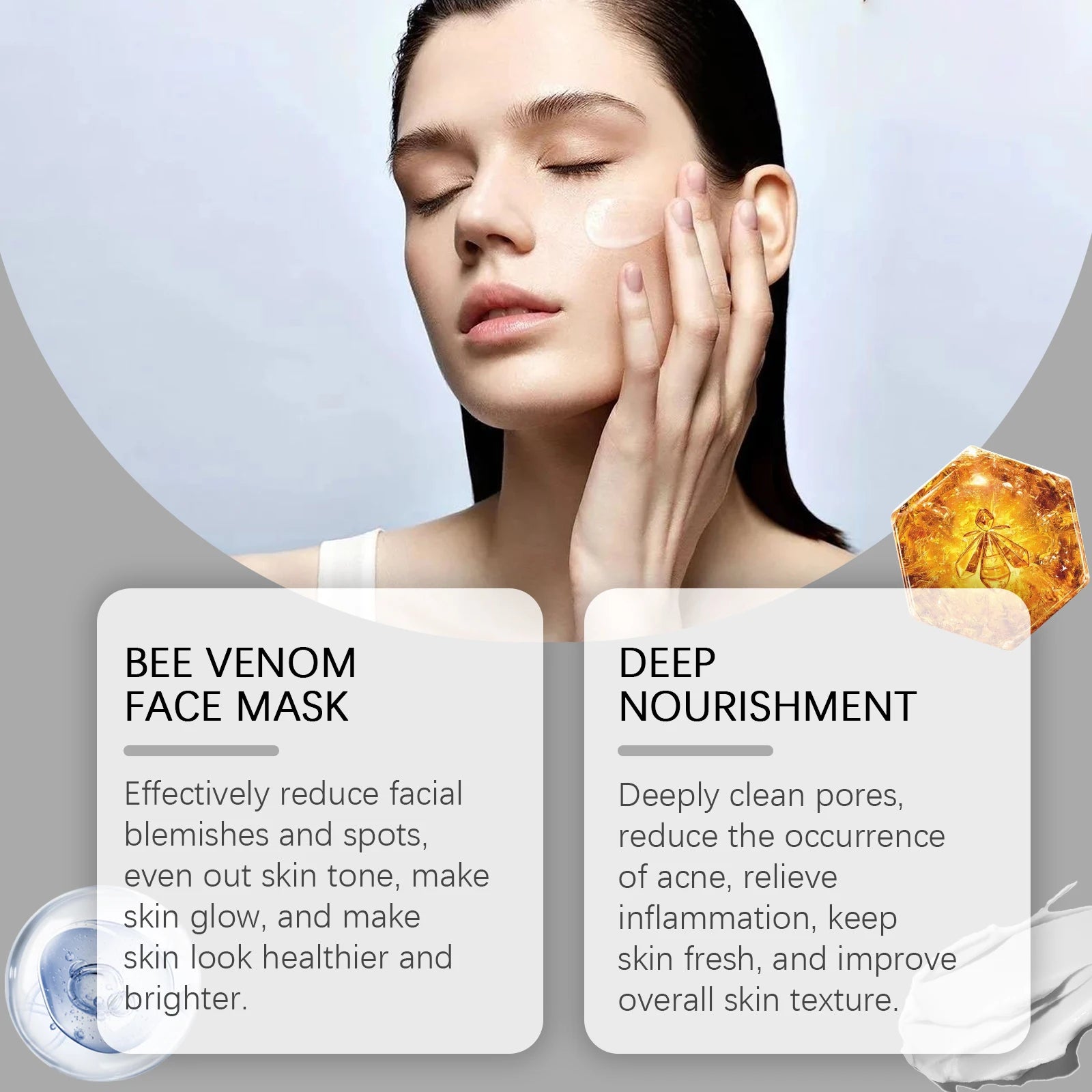 Hoygi Propolis & Bee Venom Facial Mask – Firming & Brightening Facial Mask Cream Zpaxo