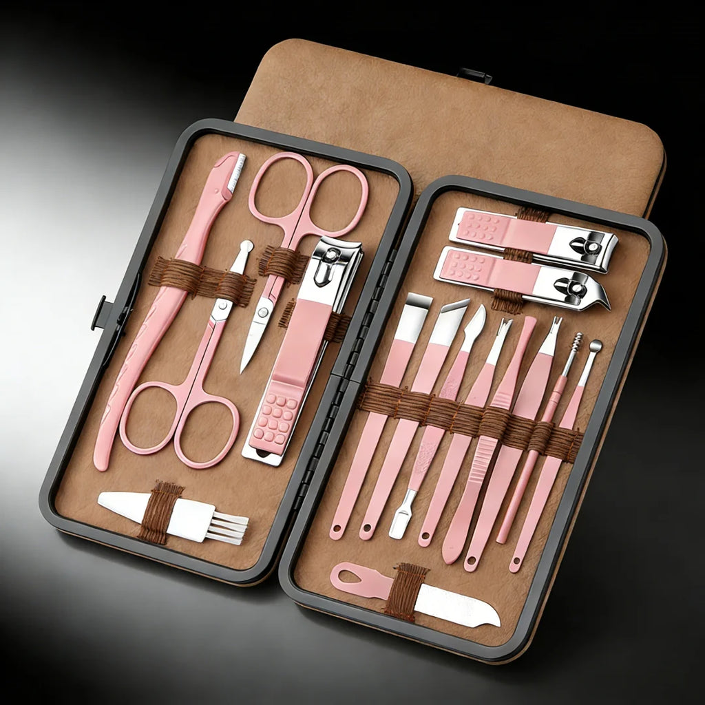 Nail clipper set 7/16/24 pieces stainless steel nail clippers, pedicures, nail art, toe clippers, nail tools Zpaxo