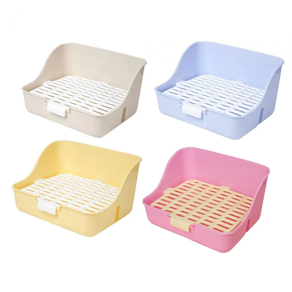 Rabbit Litter Box Detachable Pee Tray Portable Bedpan Pet Toilet for Hamster Small Animals Chinchillas Pet Supplies Bunny Zpaxo