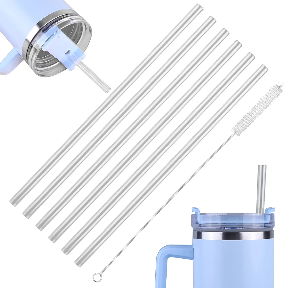 Replacement Straw Cleaner Reusable Straws Transparent Stanley 20 30