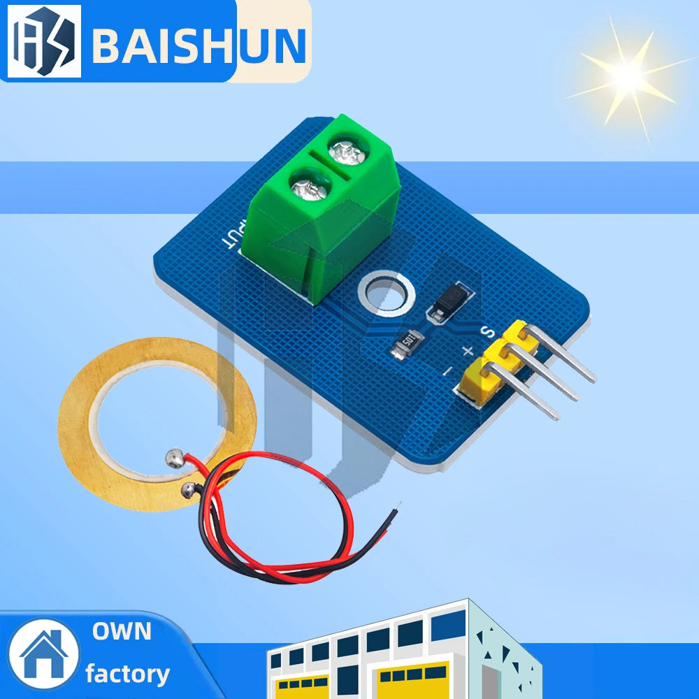 1PCS DIY Kit - 3.3V/5V Ceramic Piezo Vibration Sensor Module, Analog Controller Electronic Component for Arduino Zpaxo