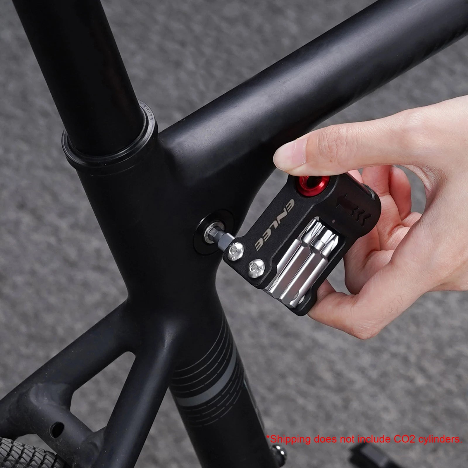 9-In-1 Bicycle Repair Tool CO2 Injector Multifunctional Tools Wrench
