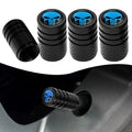 4-Pack Skull Tire Valve Stem Caps – Aluminum Car Wheel Decor