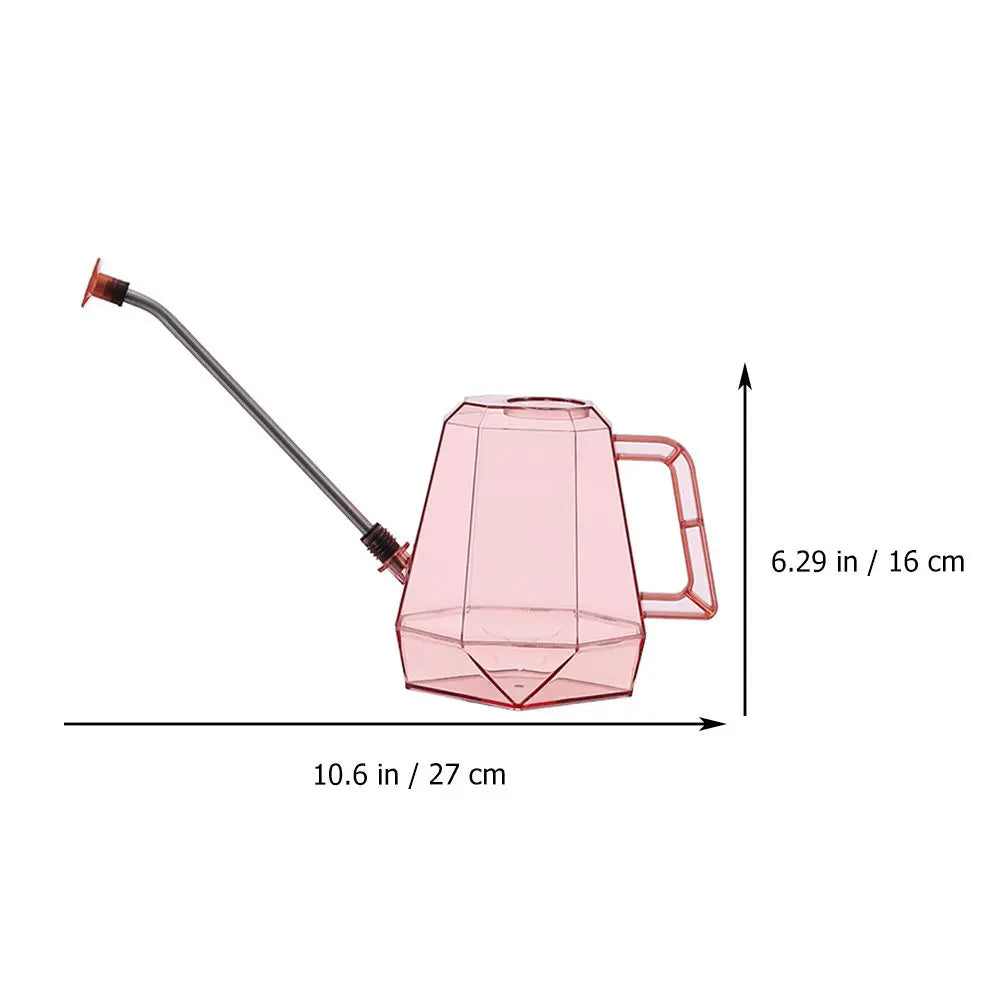 1Pcs Gardening Watering Container Long Nozzle Design Rust-Resistant Stainless Tip Delicate Spray for Plants Flowers Indoor Zpaxo Pink