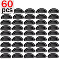 10/60pcs Silicone Adhesive Nose Pads for Glasses Non-slip Transparent Eyewear Replacement Accessories Zpaxo black-60pcs