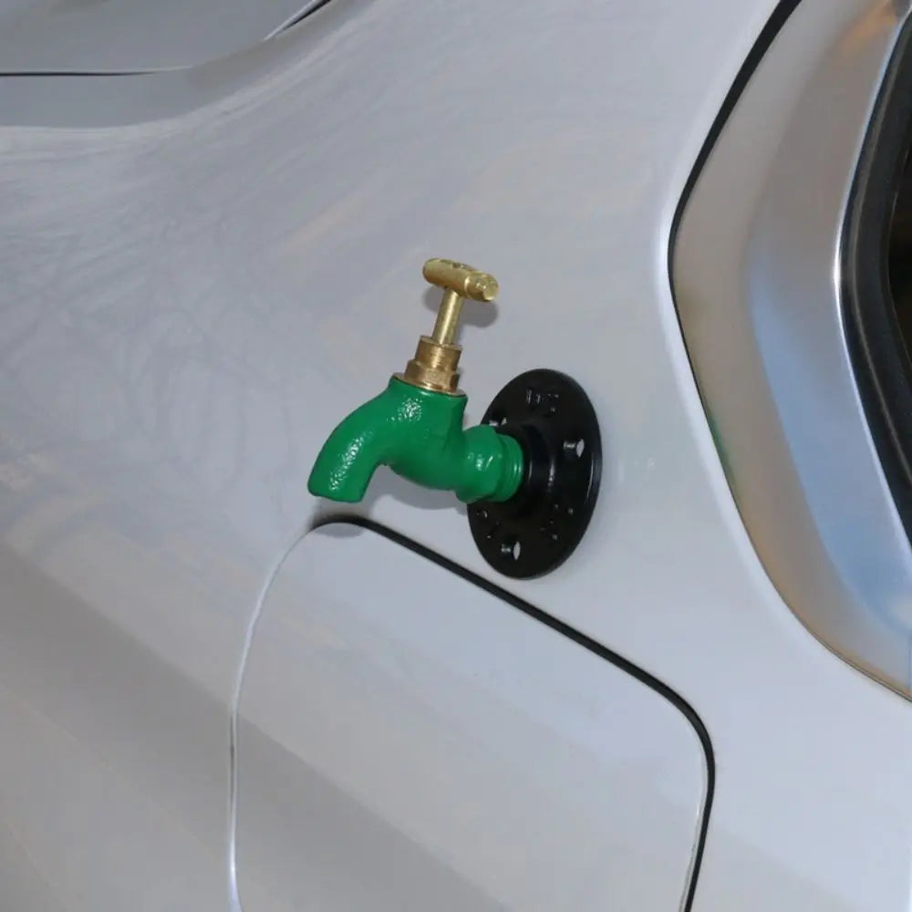 Metal Valve 3D Faucet Car Sticker Self-adhesive Funny Key Creative Zpaxo
