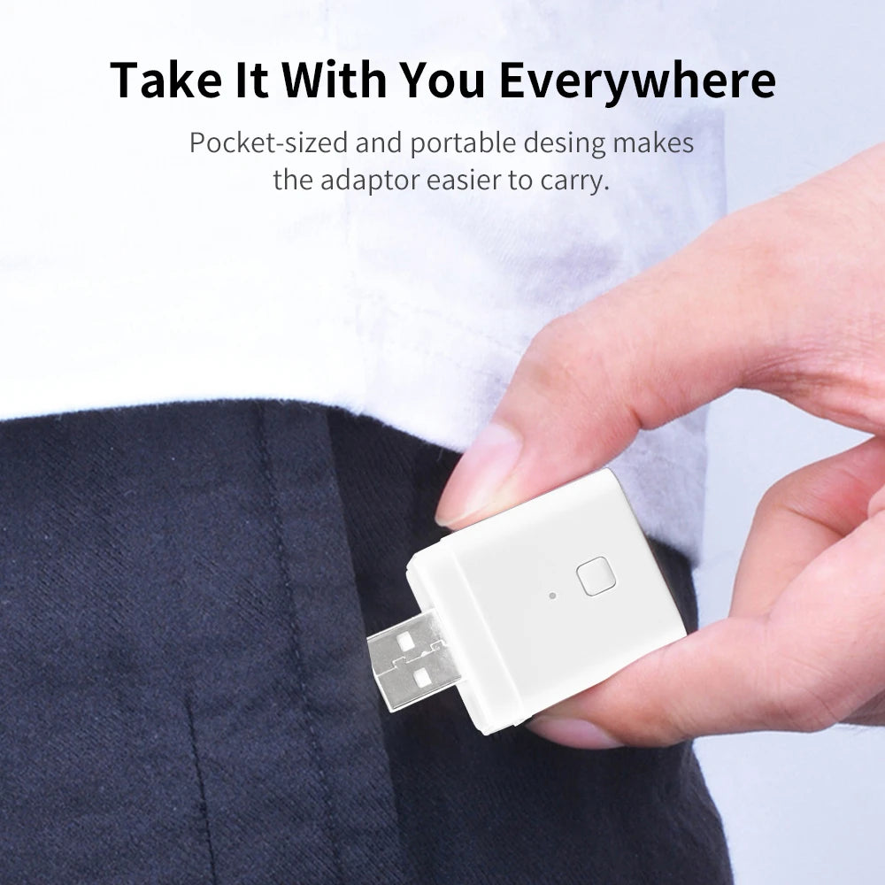 WiFi USB Adaptor Smart Zigbee USB Adaptor 5V Micro Power Plug For Alexa Google Home Tuya Smart Life App Timing Control Module Zpaxo