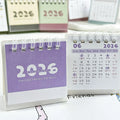 2026 Mini Simple Calendar Small Desk Calendar Creative Coil Calendar Planner Desktop Decoration Office Stationery Zpaxo A2