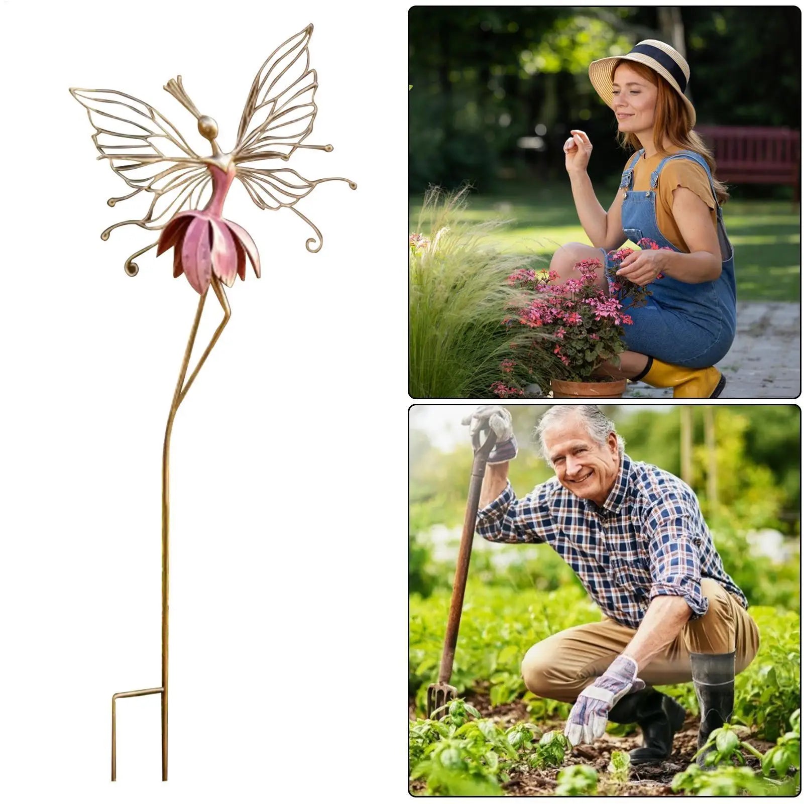 Yard Decor Stakes Fairy Shape Farmhouse Decorations Outdoor Courtyard