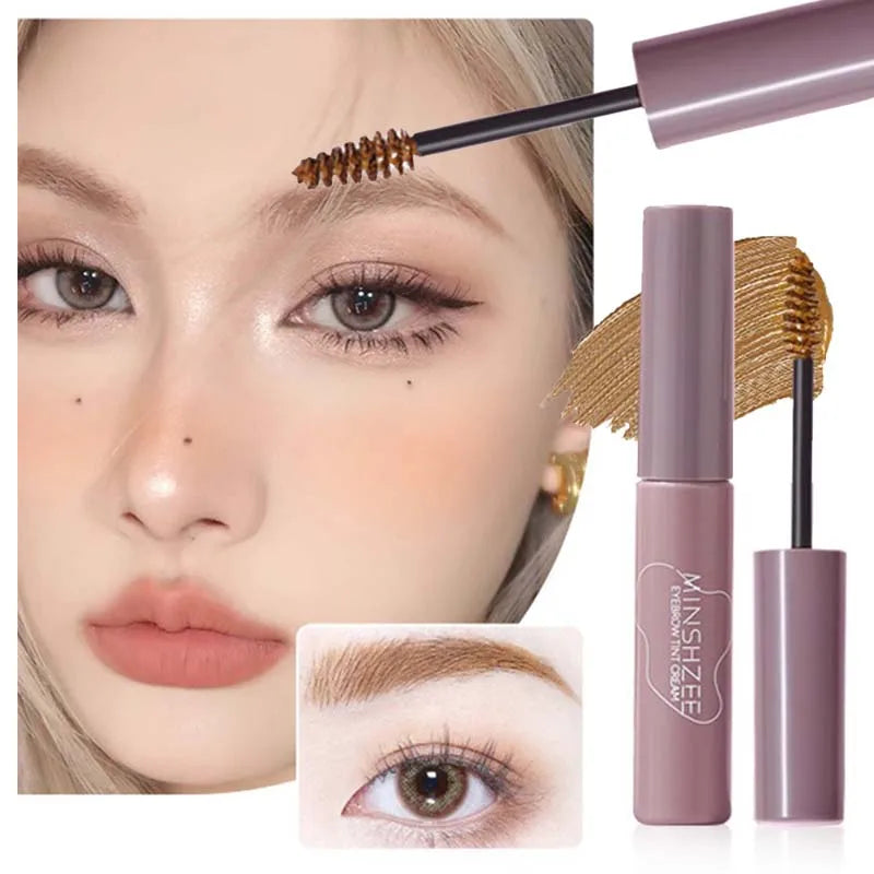 4 Colors Eyebrow Tint Waterproof Long Lasting Coffee Brown Color Eyebrow Gel Paint Eyebrow Tint Makeup Tool Brow Enhancer Cream Zpaxo