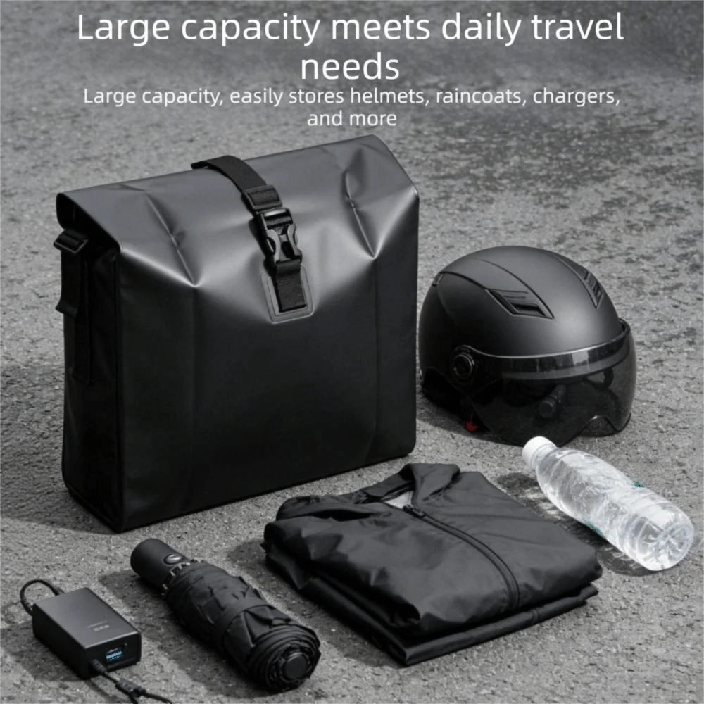Water Resistant PVC Bike Pannier Bag Large Capacity Portable Design Zpaxo