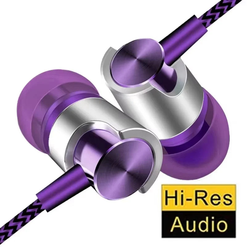 3.5mm Wired Headset Noise Canceling In-ear Earphones 9D HIFI Stereo In Ear Sports Music Headphone With HD Mic For Xiaomi Huawei Zpaxo