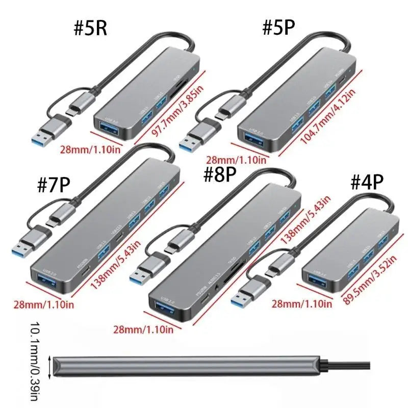 652F C USB Docking Station Hub Featuring 2 0 PD100W Memory Card Slots Zpaxo