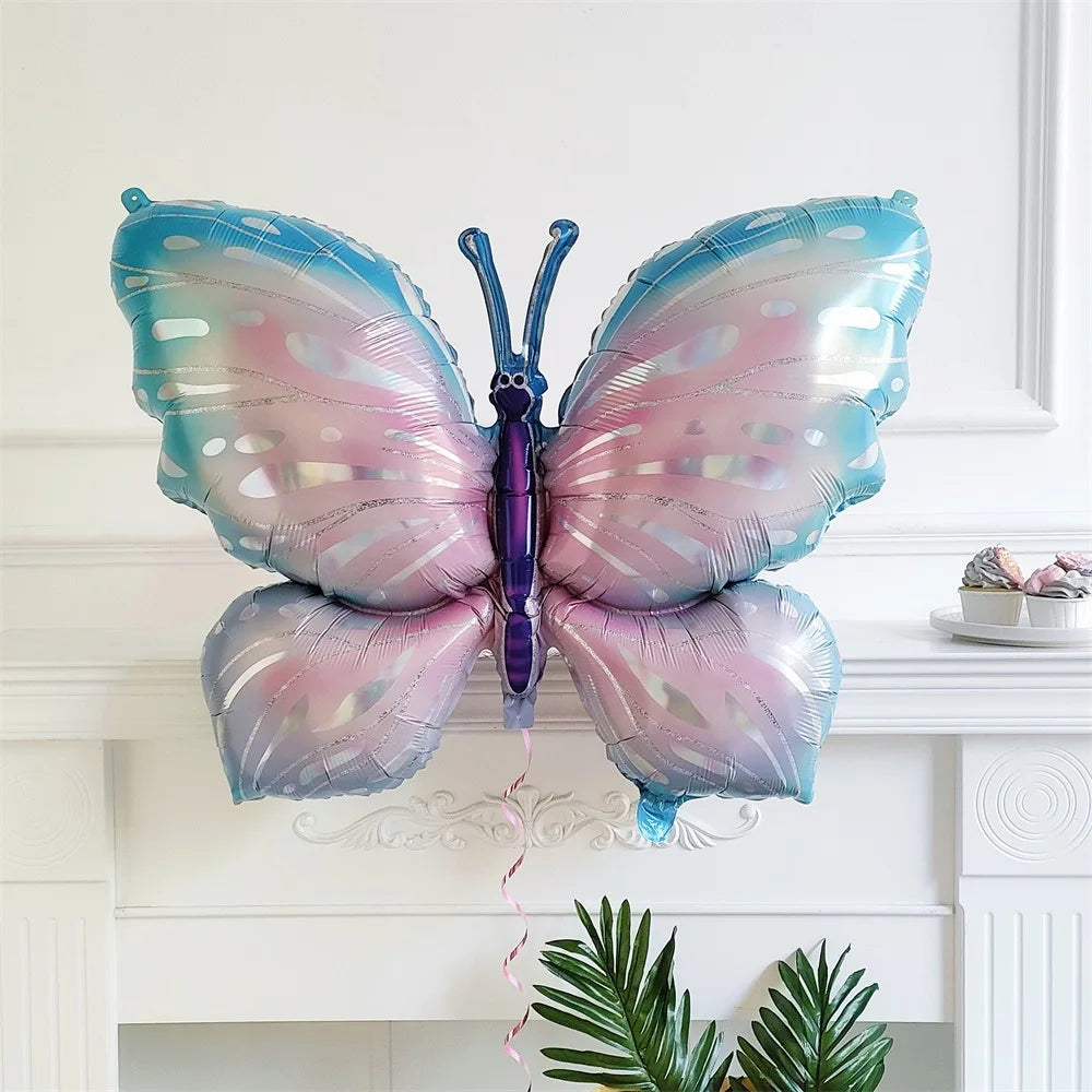 Large Butterfly Aluminum Foil Balloons Helium Air Globos Birthday