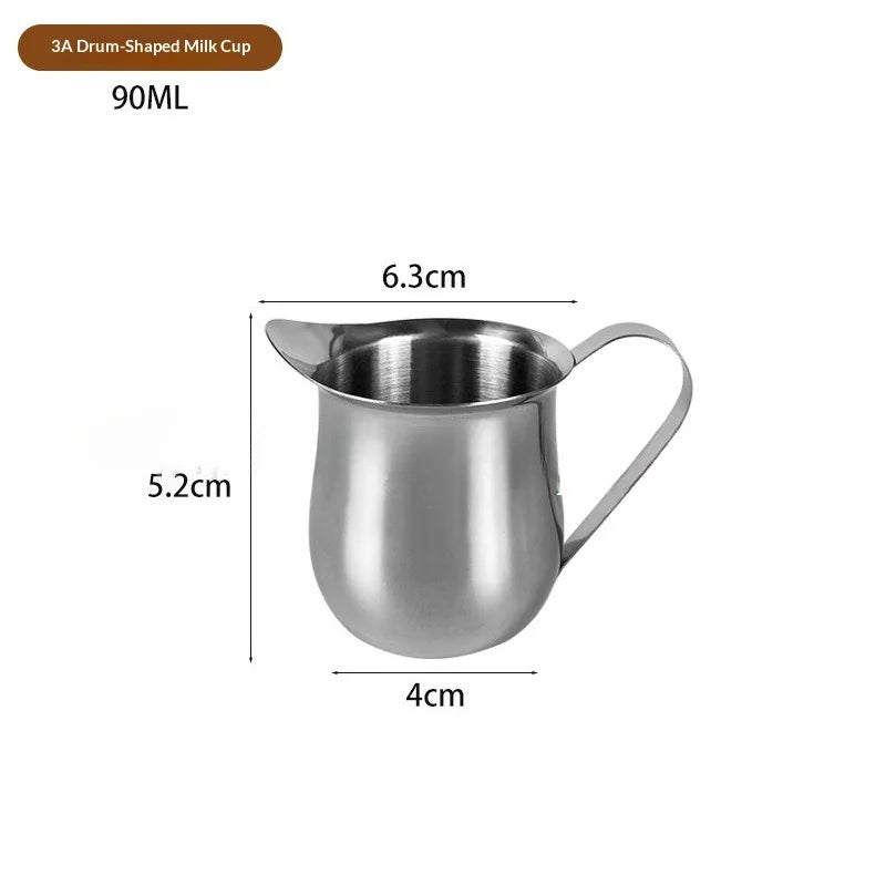 Stainless Steel Milk Frothing Pitcher – Latte Art Espresso Cup Milk Frothing Pitcher Zpaxo 90ML