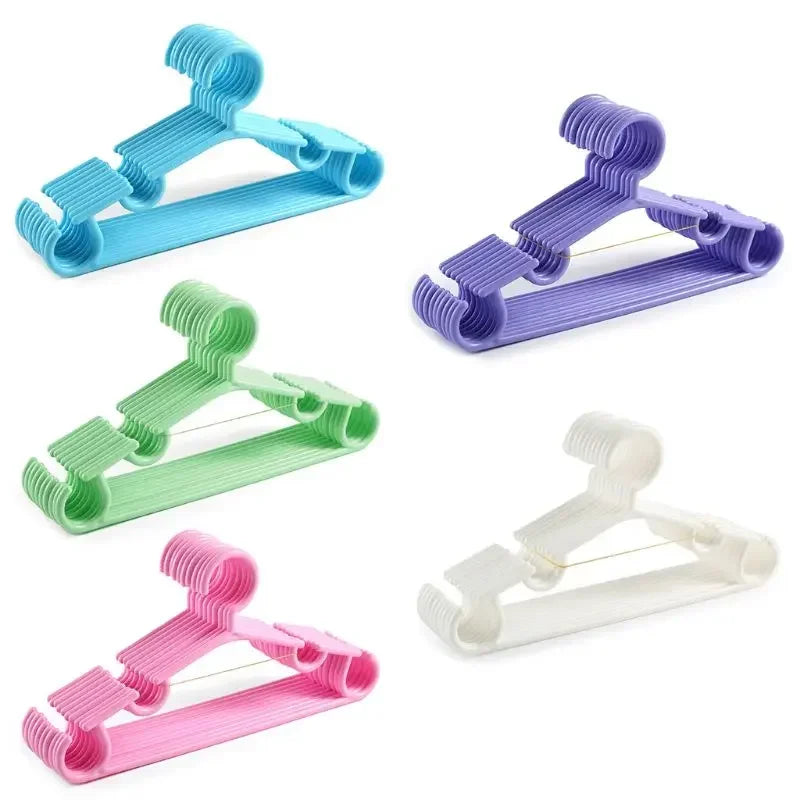5-20Pcs Baby Hangers for Plastic Candy Colored Children's Clothes Hanger -Safe and Durable Can Be Used As Toddler or Baby Hanger Zpaxo