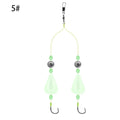 Double Hook Carp Hair Rigs – Glow Night Float | Ready Made Carp Fishing Rig Zpaxo 5 size