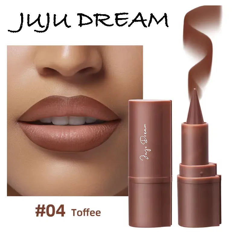 Tapered Gradient Lip Liner Matte Black Brown Velvet Lipstick Zpaxo 04