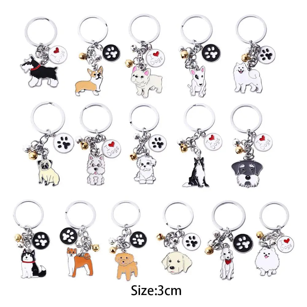 Women Bag Jewelry Maltese Enamel Golden Retriever Animal Bell Dog Zpaxo