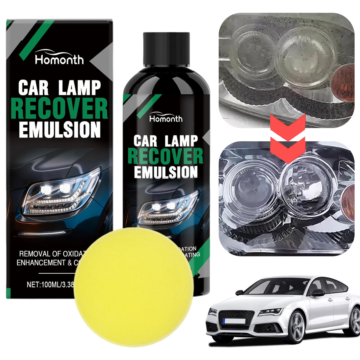 Car Headlight Restoration Oxidized Yellowed Head Light Restoring All Zpaxo