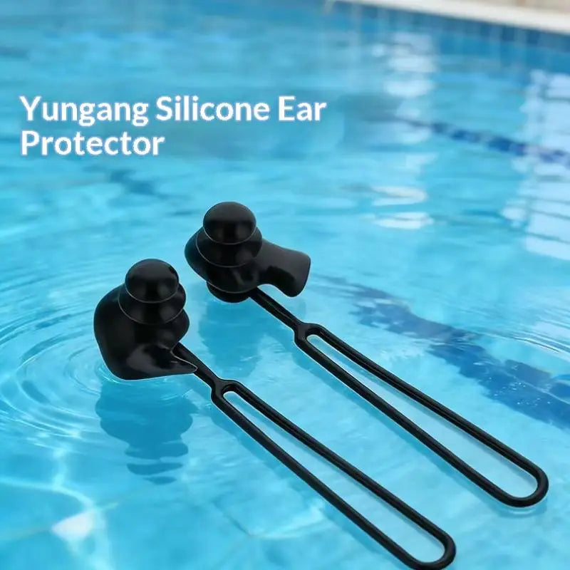 Silicone Swimming Ear Plugs with Lanyard & Nose Clip | 1 Pair Swimming Ear Plugs Zpaxo