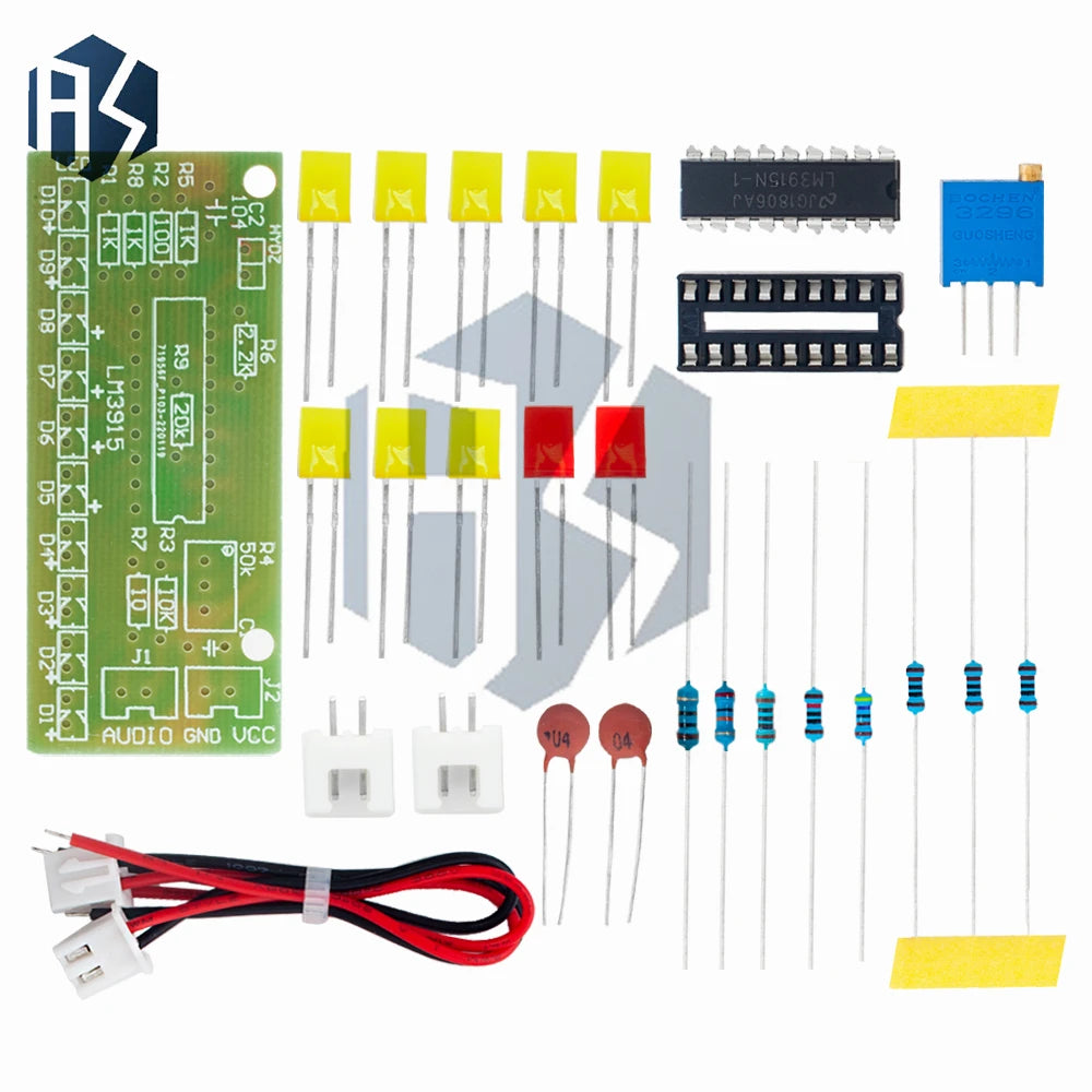 Funny 10 Audio Level Indicator LM3915 DIY Electronic Suite Zpaxo
