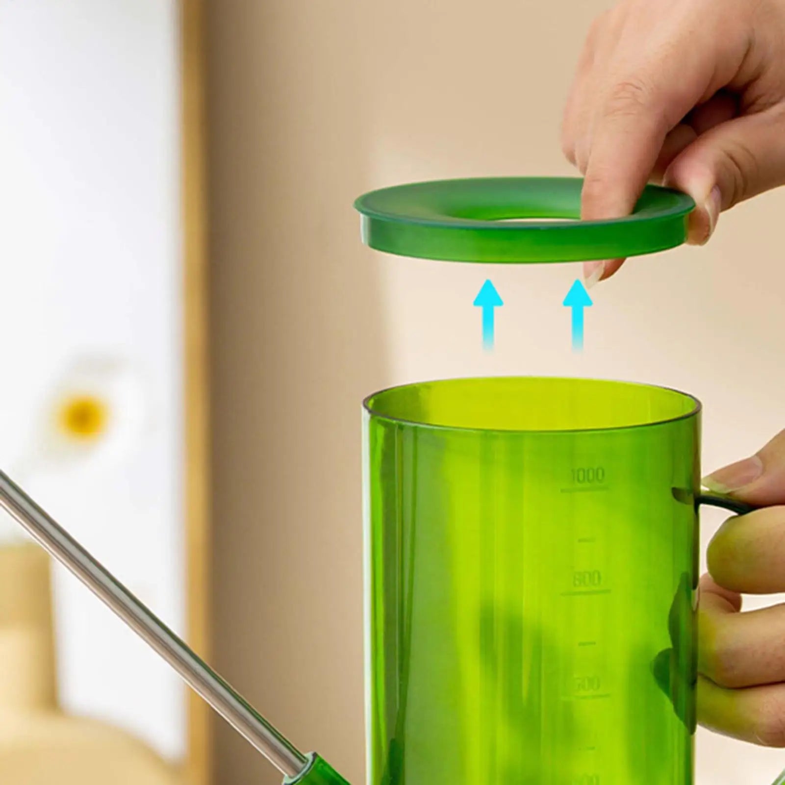 Watering Can Indoor Clear Plastic Long Spout Potted Plant Water