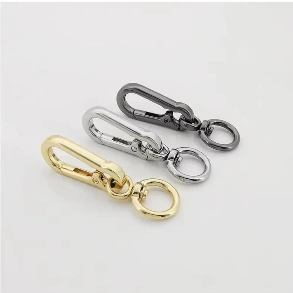 Stainless Steel Gourd Buckle Keychain Anti-Lost Metallochrome Metal Gourd Buckle Keyring Classic Fashion Gourd Buckle Carabiner Zpaxo