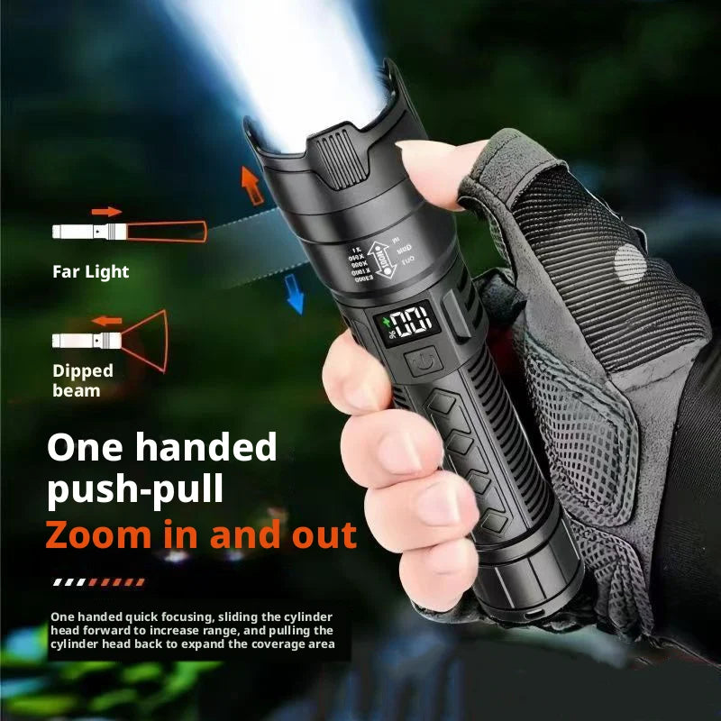 ESMARTER 10W Rechargeable Waterproof Flashlight – 500m Torch