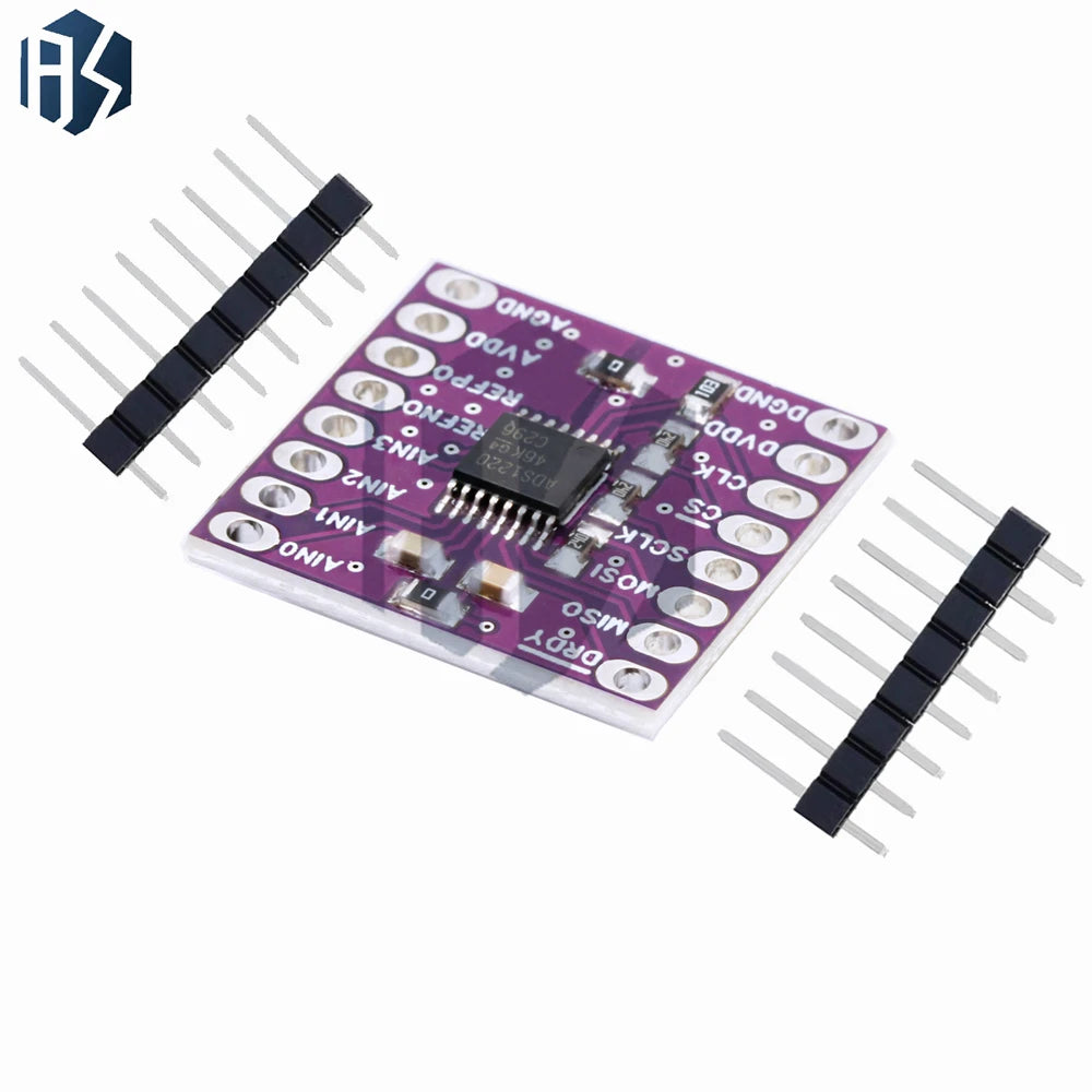 ADS1220 ADS1120 ADC 24 Bit 16 Bit Converter Module I2C Low Power 24 Bit Analog-to-Digital Converter for Arduino Zpaxo